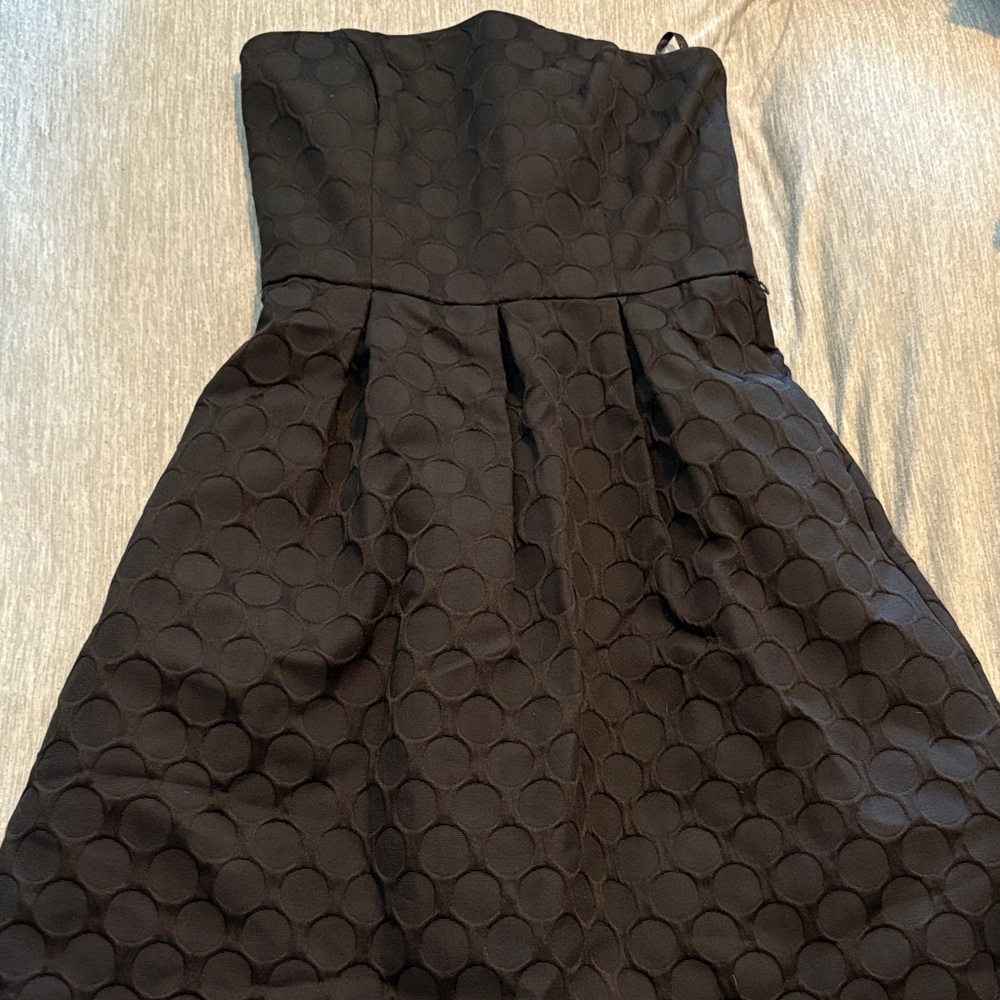 White House Black Market Strapless Black Dress